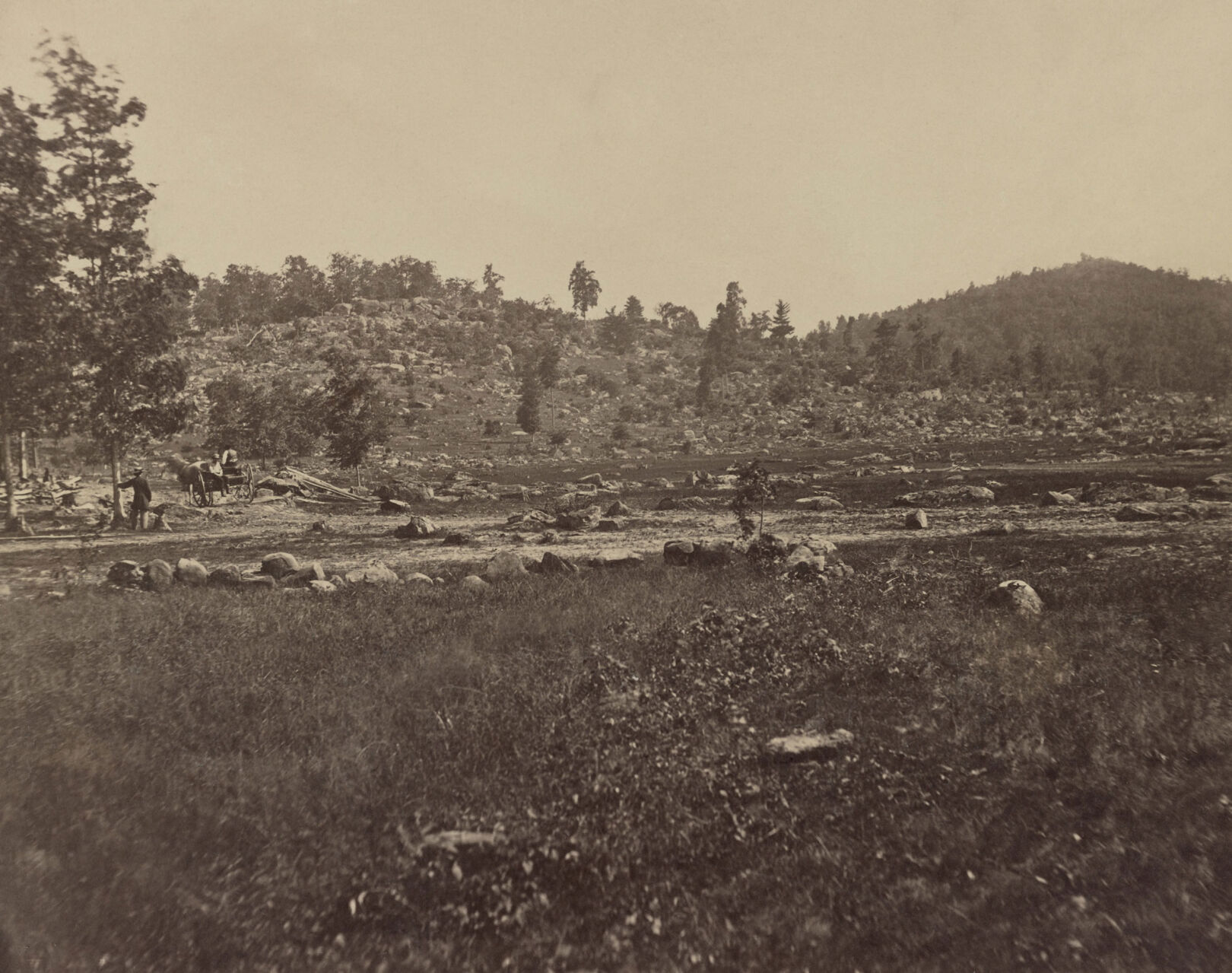 Unexploded artillery shell unearthed at Gettysburg. It may have been a case of friendly fire